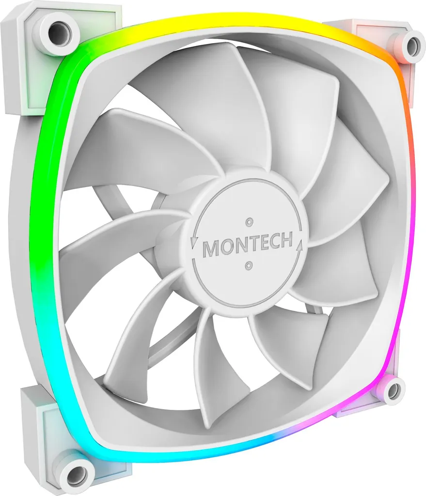 Montech RX120 Bianca Ventola 120mm PWM ARGB: Compatibilità Radiatori e Case