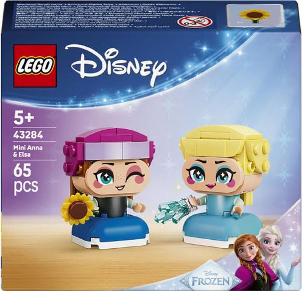 LEGO Disney Die Eiskönigin Bauset, 43284, Anna und Elsa Mini Puppen, 2 Figuren, Konstruktionsspielzeug