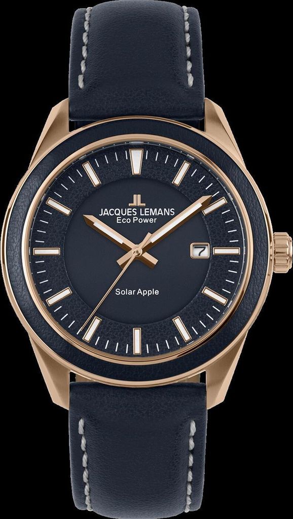 Jacques Lemans 1-2116C Eco Power Apple Herrenuhr 40mm 10ATM