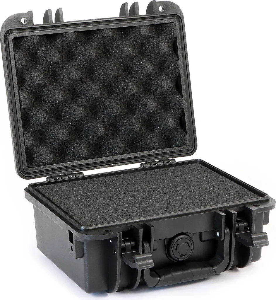 Wiltec Mallette de Transport Robuste 25x21x11 cm en PP avec Mousse Cube