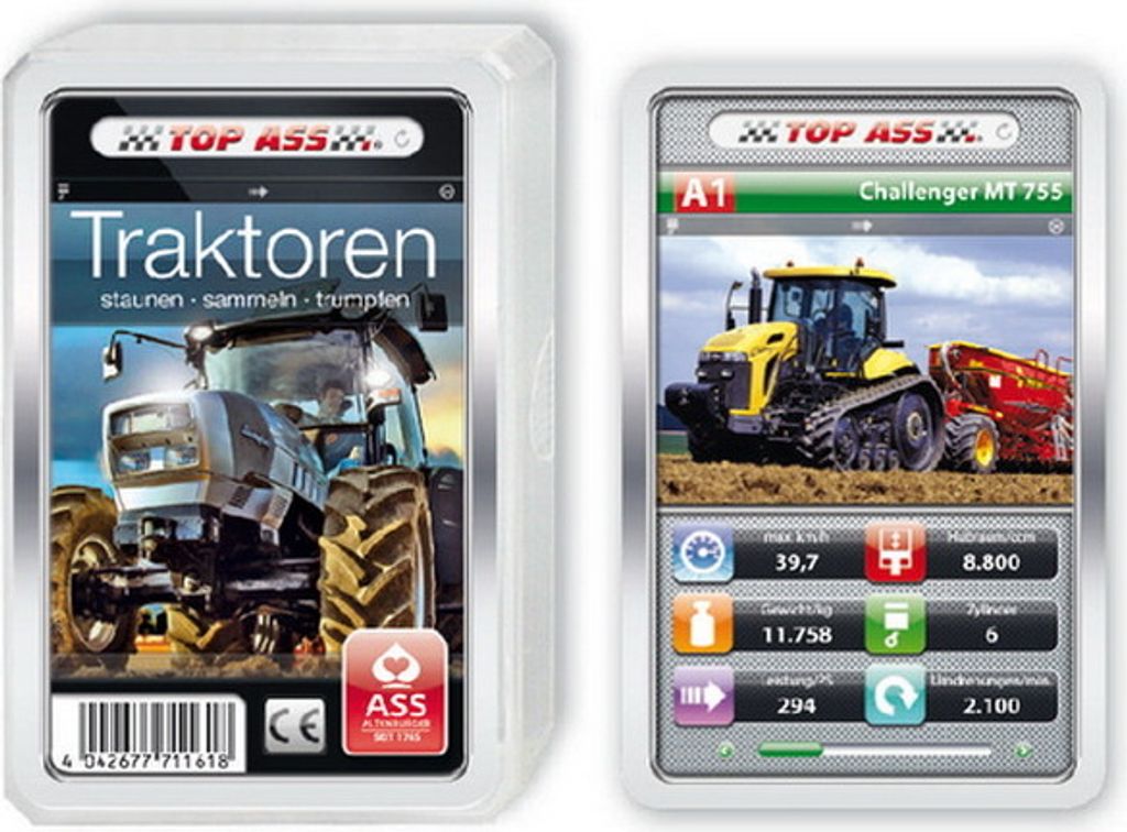 Quartett Traktoren, 1Quartett Produktbild 