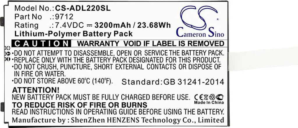 Batterie haute capacité pour calibrateur de boucle Additel ADT
