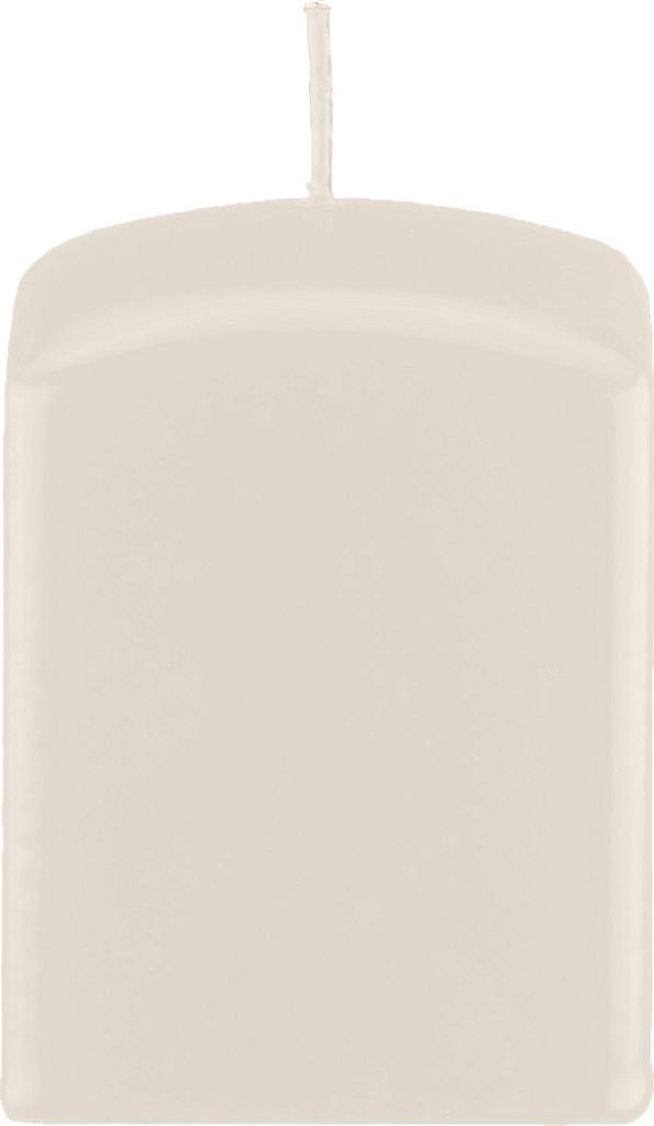 Quader Kerzen, Block Kerzen, quadratische Kerzen Elfenbein 8 x Ø 7/7 cm, 4 Stück