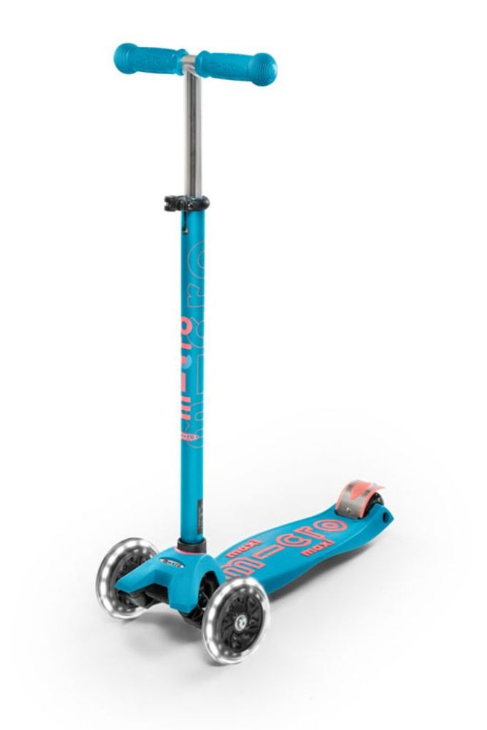 Micro Scooter Maxi Micro Deluxe LED Aqua : türkis Farbe: Produktbild 