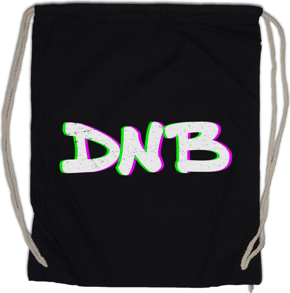 Urban Backwoods DNB Drum 'N Bass Glitch, Turnbeutel, Farbe: Schwarz