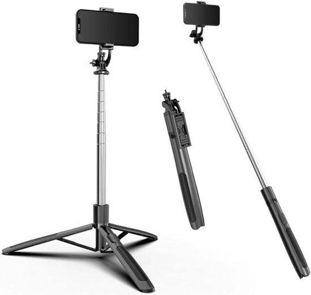 Teleskopstativ 62cm ausklappbar Selbstauslöser für Smartphone