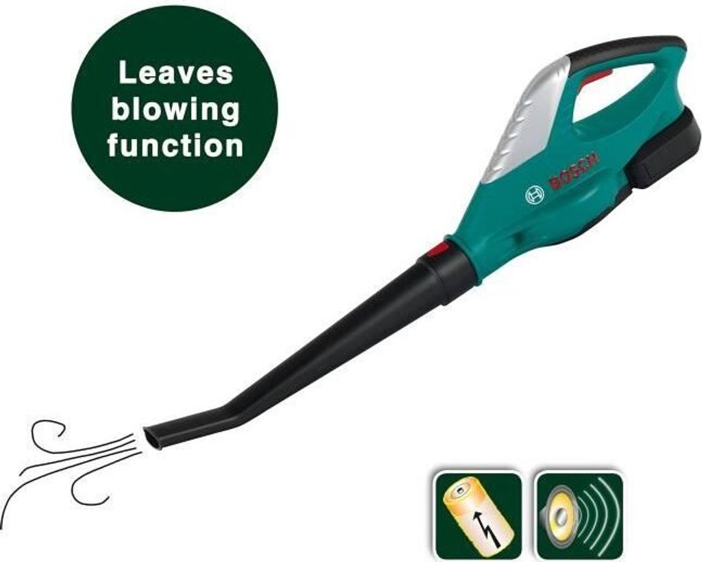 KLEIN Laubbläser Kinder, Bosch Imitation, Realistisches Design, Ab 3 Jahren, Junge und Mädchen