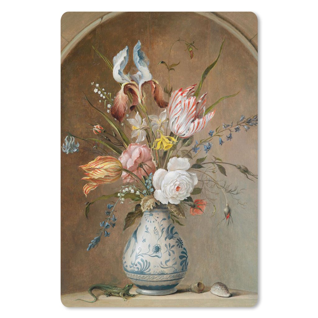 MuchoWow Mauspad Mousepad Stilleben mit Blumen - Balthasar van der Ast - Alte Meister 18x27 cm - Mousepads - Maus Mat - Pad - Mausunterlage
