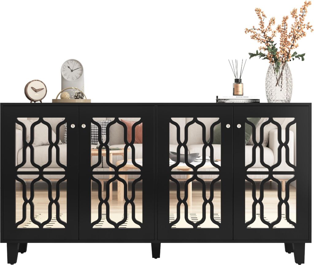 Fortuna Lai Sideboard, mit 4 Spiegeltüren, bewegliches Produktbild 