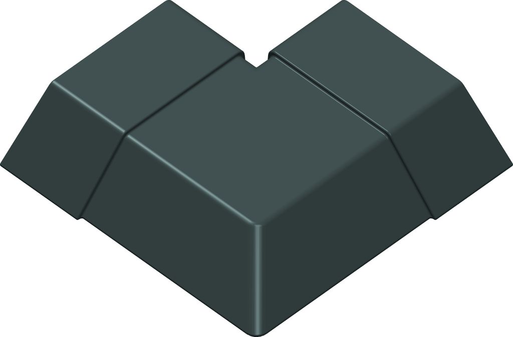 Eckverbinder für Blendenabdeckung | 30mm Blende | Anthrazit Produktbild 