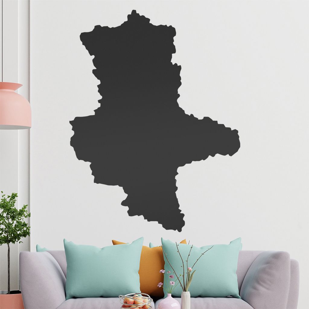 KIWISTAR Bundesland Sachsen-Anhalt - Magdeburg Bauhaus Dessau Wandtattoo in 6 Größen - Wandaufkleber Wall Sticker - Dekoration, Küche, Wohnzimme...