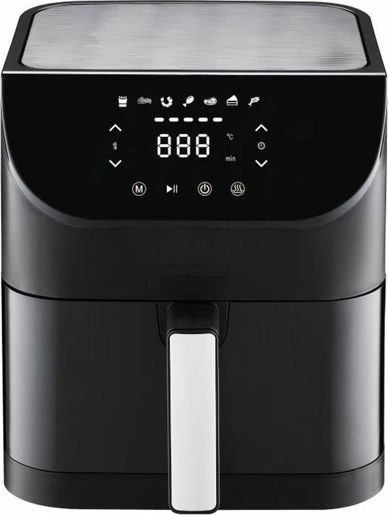 Ölfreie Fritteuse – FAGOR – Airfryer XL – 8 l – 1800 W – Touchscreen – 7 Kochvoreinstellungen – Timer – Schwarz