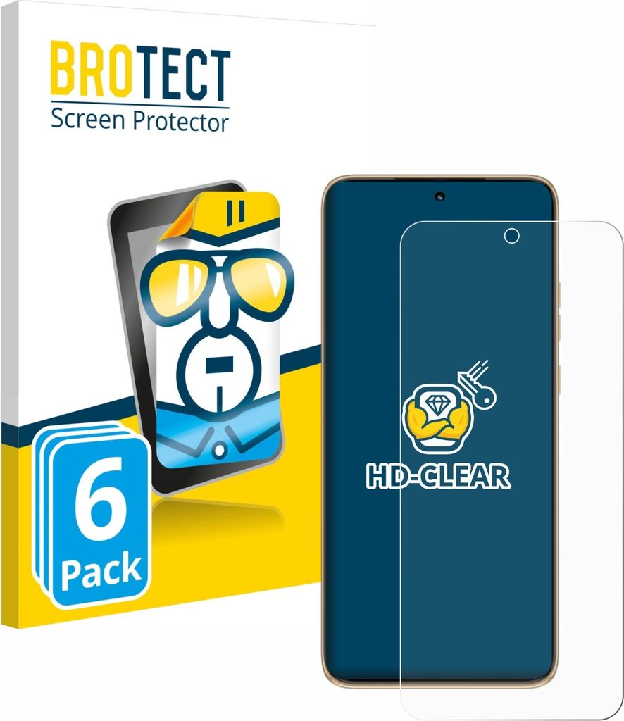 A product packaging for a screen protector with a cartoon character and a smartphone.