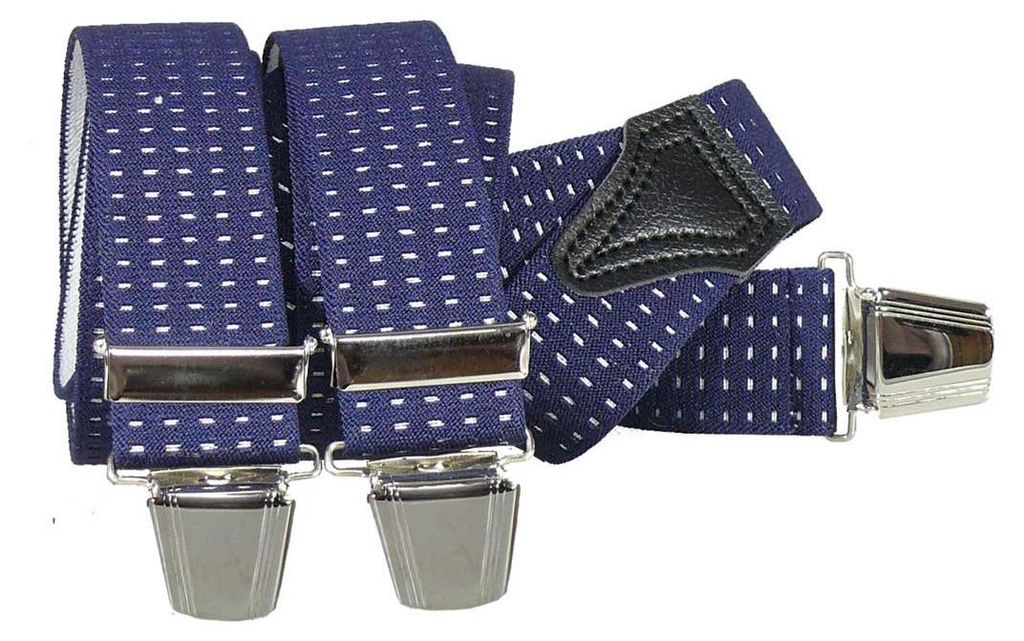 Hosenträger mit 3 extra starken  Clips gepunktet Produktbild 