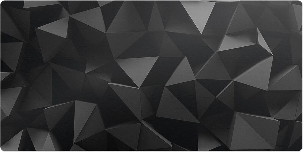 Geometrische 3D-Formen– Schreibtischunterlage – Schreibtisch Tischunterlage – 100x50 cm – Unterlage Groß Schreibtischmatte