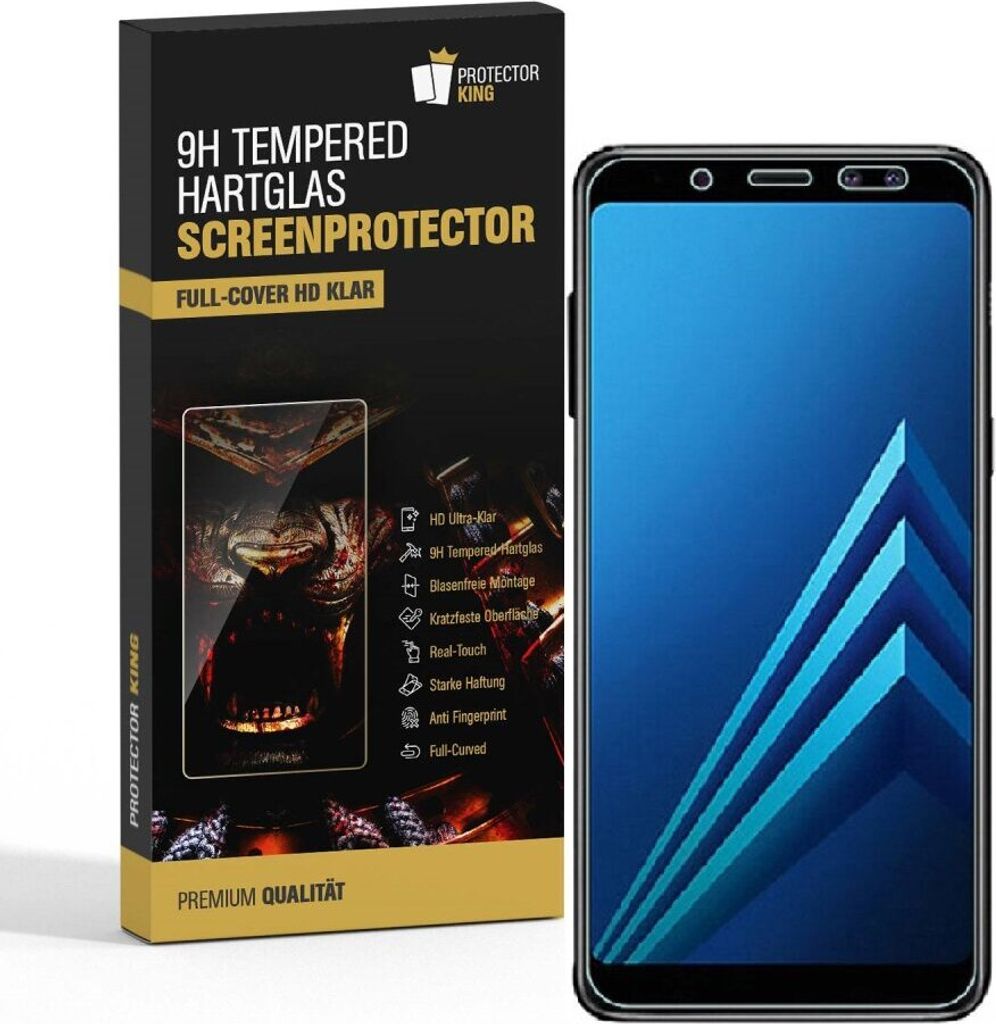 2x 9H Hartglas für Samsung Galaxy A5 2018 FULL Displayschutz Panzerfolie KLAR Panzerglas Schutzglas Schutzfolie