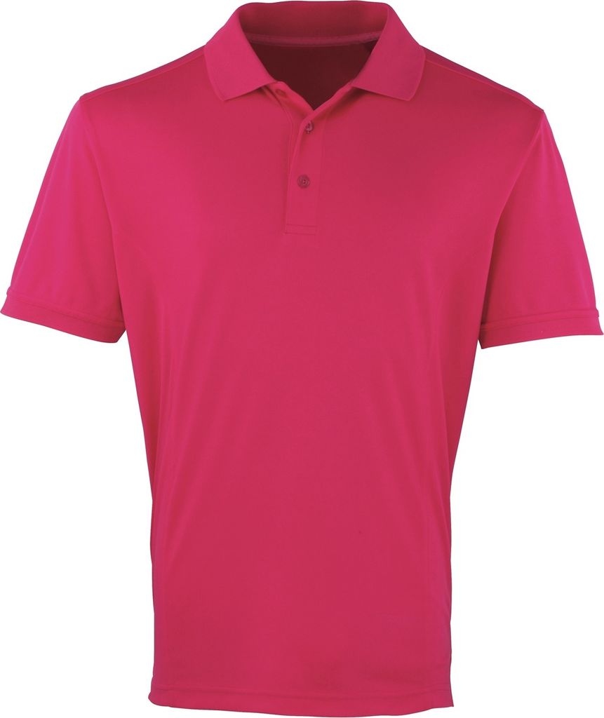 Premier - "Coolchecker" Poloshirt für Herren kurzärmlig RW4401 (S) (Hot Pink)