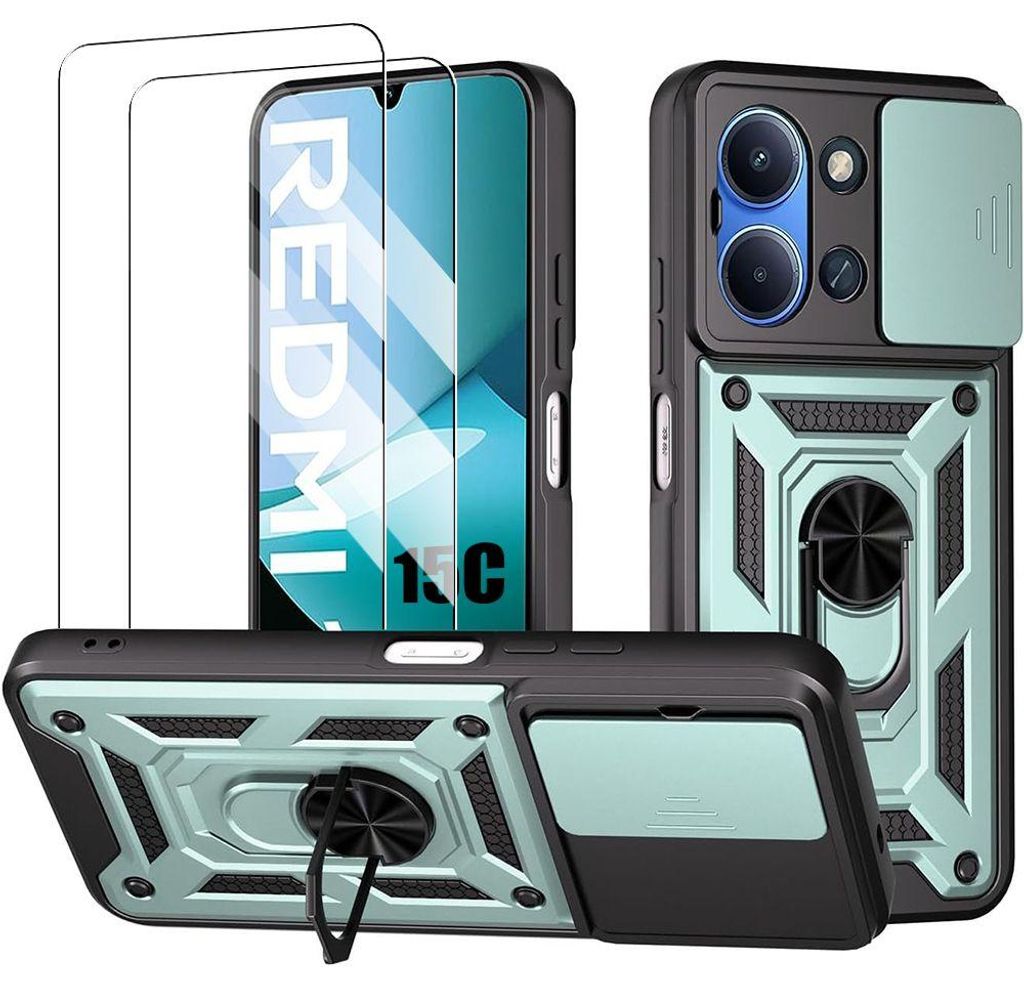 Coque + 2 Verres Trempés pour Xiaomi Redmi 15C 4G/5G, Image du produit 