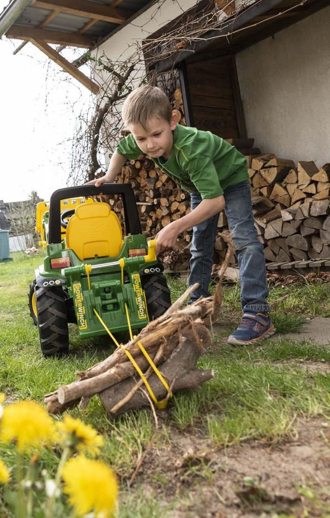 Rolly Toys RollyPowerwinch Treuil John Deere – Montage Avant/Arrière – Pour Véhicules Enfants Dès 3 Ans