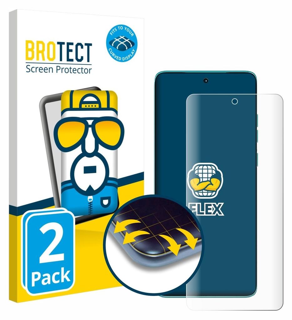 2x BROTECT Fullscreen Schutzfolie für Motorola Edge 60 Produktbild 