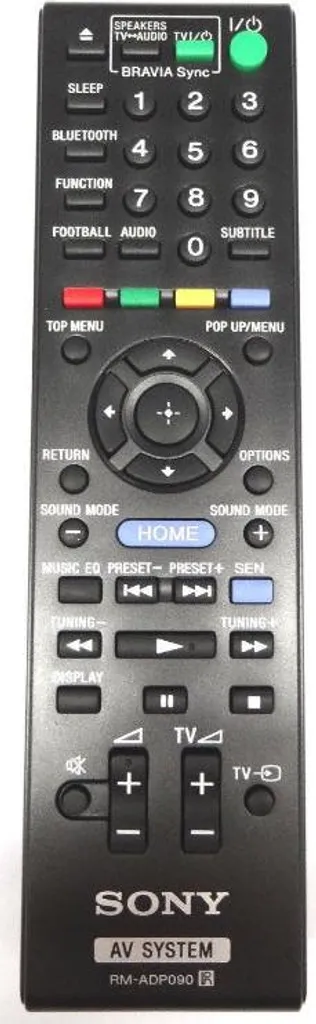 Télécommande Sony RM-ADP090 d'origine pour système Home Cinéma Blu-ray