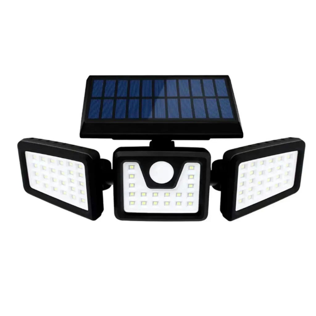 2er Set Solar-Außenstrahler Mit Bewegungsmelder – LED Fluter, Schwarz, Energieeffizient Klasse A