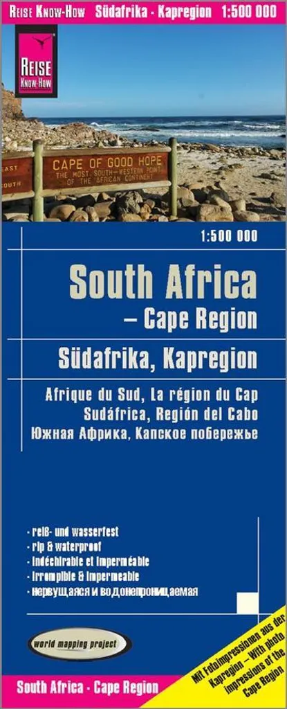 Carte Afrique du Sud Région du Cap 1:500.000 Reise Know-How Indéchirable