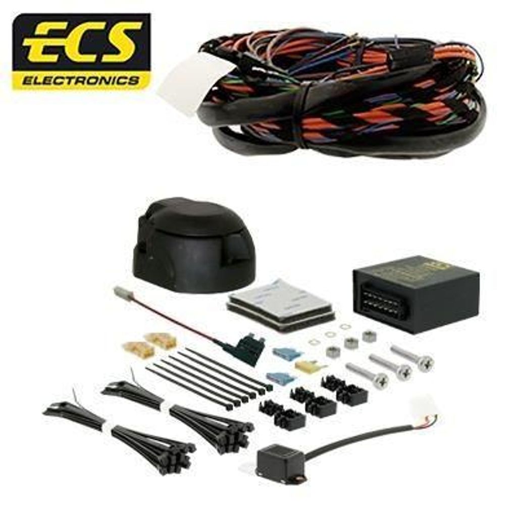 ECS VW288HX Elektrosatz Anhängerkupplung E-Satz für VW Caddy V Kombi (SBB, SBJ) Anhängevorrichtung