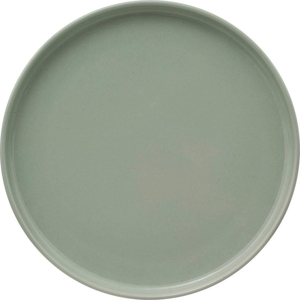 Set von 6 flachen tellern "marie" aus grüner keramik d27cm - SG Secret de Gourmet