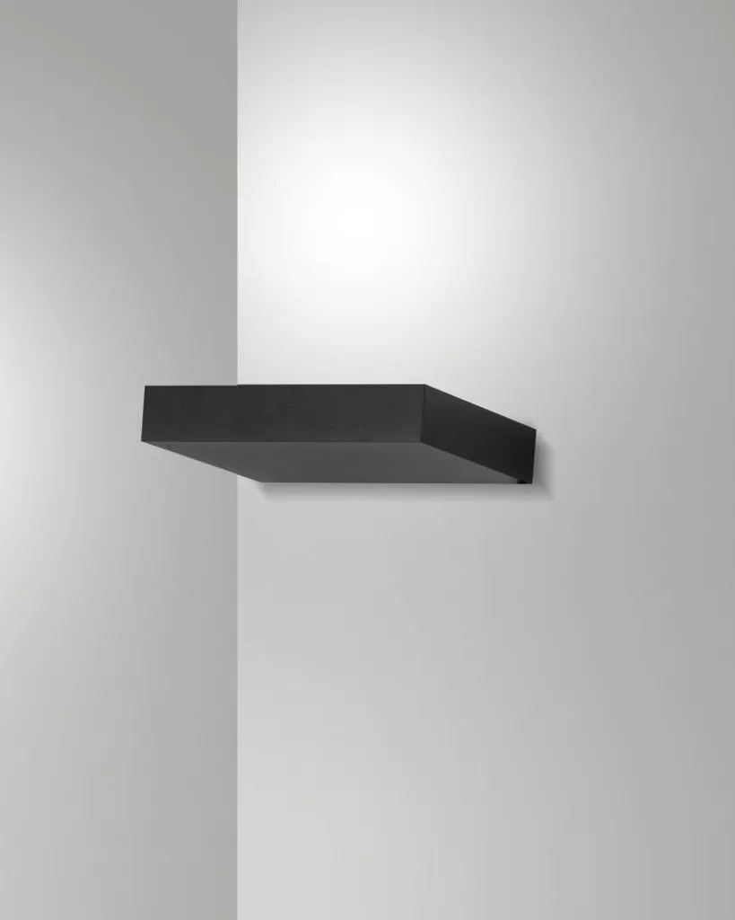 Lampada da Parete Design Guia Fabas Luce LED 17cm Nero Opaco