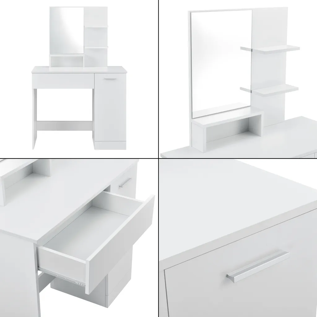 Coiffeuse gain de place 90 cm idéale pour petit dressing de studio - 5