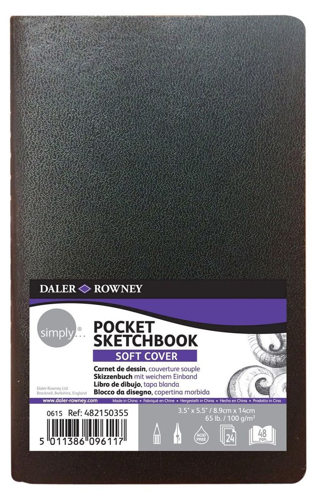 Daler Rowney Simply Sketchbook Simply Skizzenbuch 8,9 x 14 Produktbild 