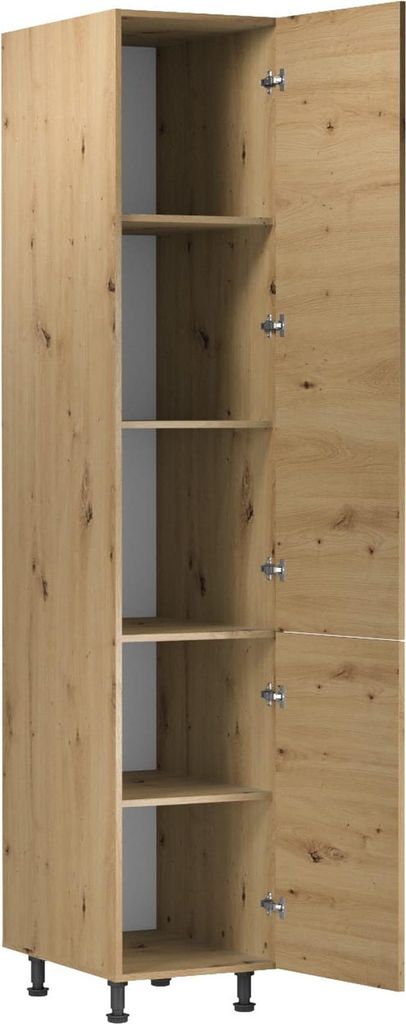 Hochschrank mit Einlegeböden Hoher Stauraumschrank Vorratsschrank Küche
