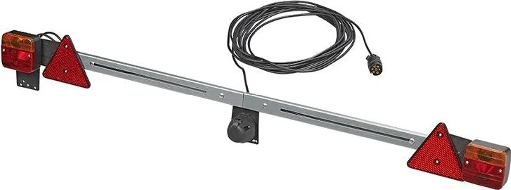 Rallonge feux de remorque métal télescopique 140-200cm câble 12M