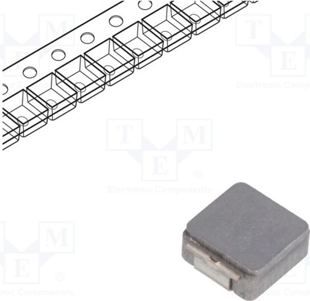 1x Drossel: Draht 8,2uH 20% 4A 6,47x6,47x3mm 64mΩ SMD -55÷125°C IHLP2525CZER8R2M