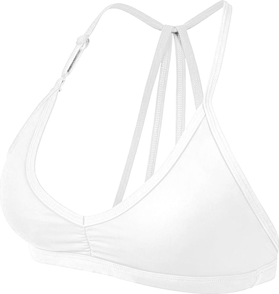 Damen-Sport-BH mit abnehmbarem Träger, kabellos, Riemchen-Racerback, Yoga-Fitness-Bralette, schnelltrocknend, ohne Bügel, Crop-Top für Fitnessst...