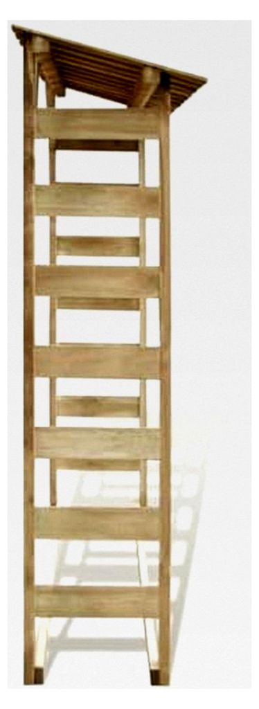 Feuerholz-Lagerschuppen 150×44×176 cm aus imprägniertem Kiefernholz