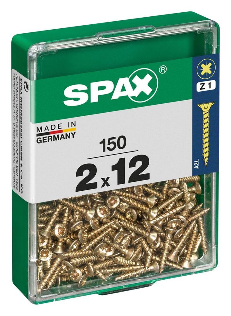 Spax Universalschrauben 2.0 x 12 mm PZ 1 - 150 Stk. Produktbild 