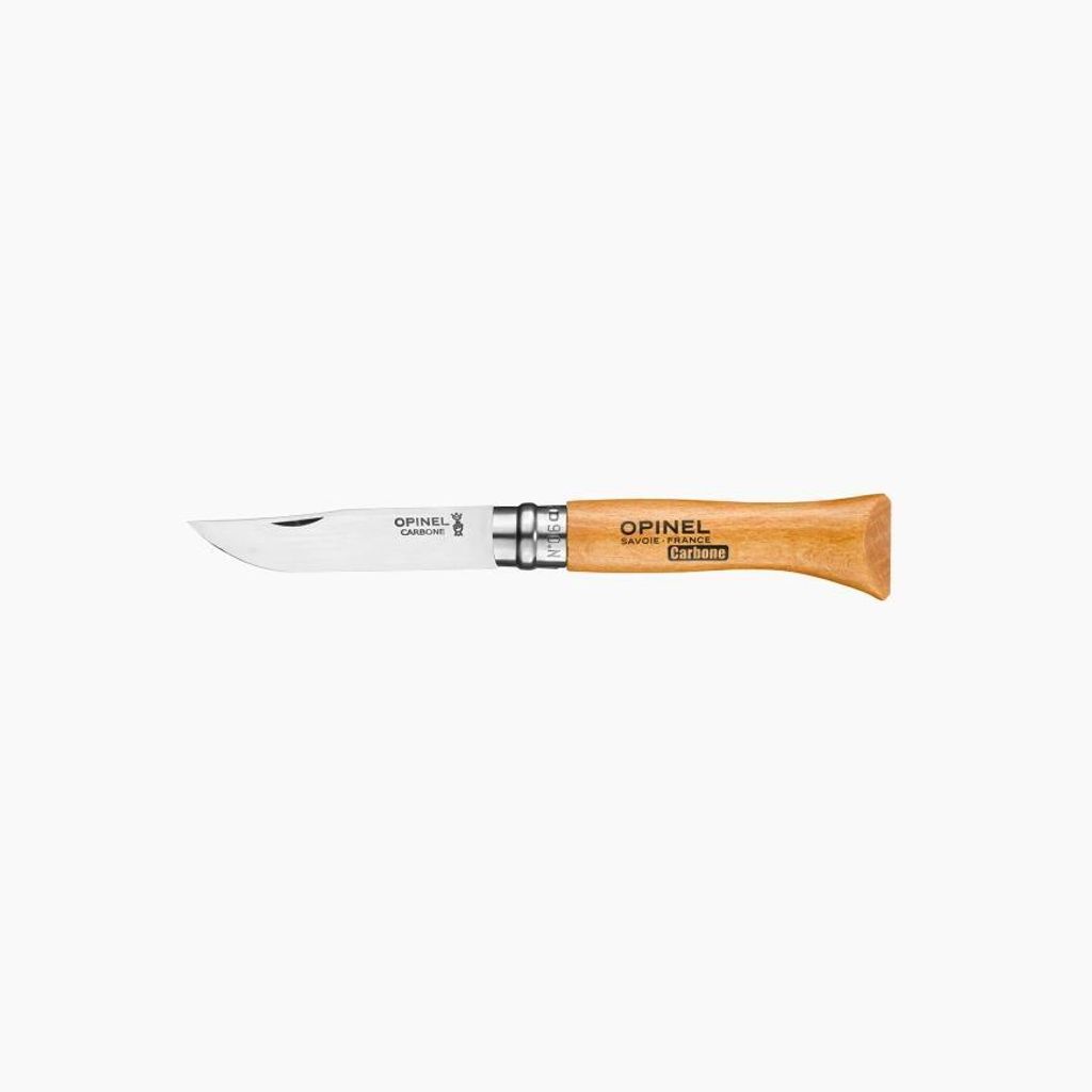 OPINEL Messer Nr. 6 Karbonklinge mit Sicherheitsring - Produktbild 