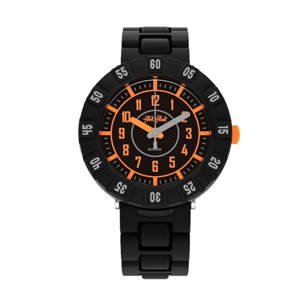 Montre Flik Flak bleue ZFCSP093 résistante aux chocs pour enfant