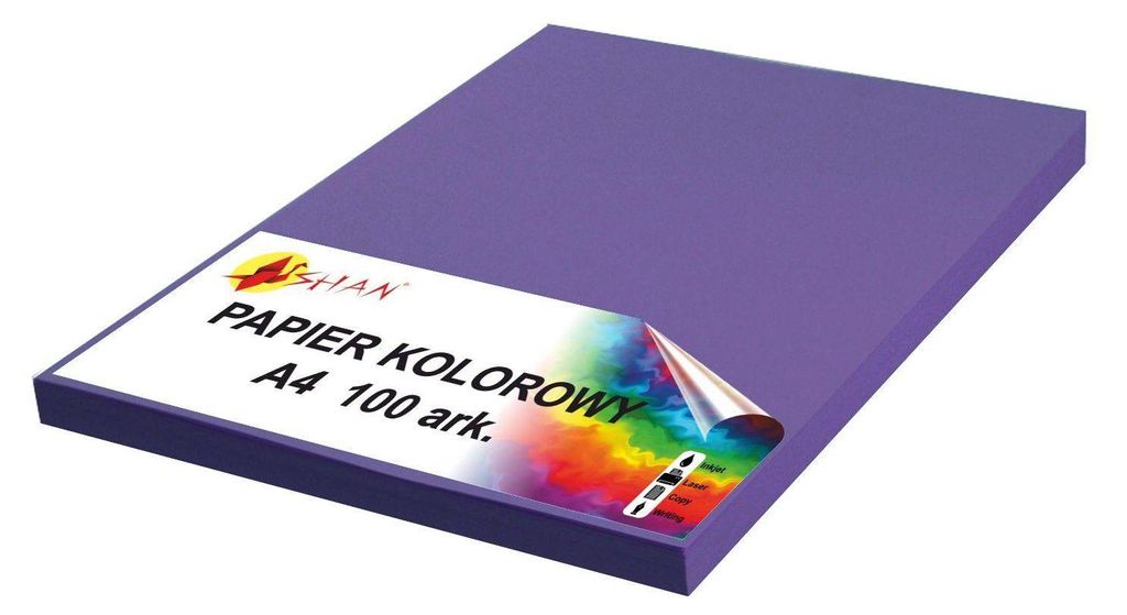Carta colorata A4 90g viola indaco 100 fogli Immagine del prodotto 