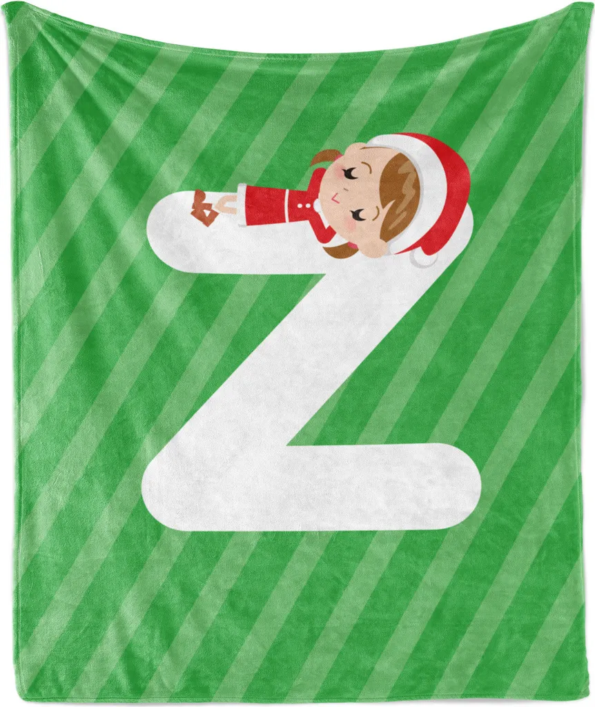 Idea Regalo Natale: Coperta Personalizzata Lettera Z Abakuhaus 175x230