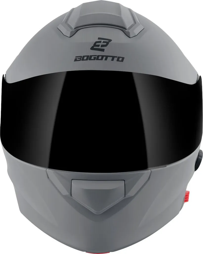Bogotto H271 BT Bluetooth : Casque Gris Mat avec Visière et Intercom - 5