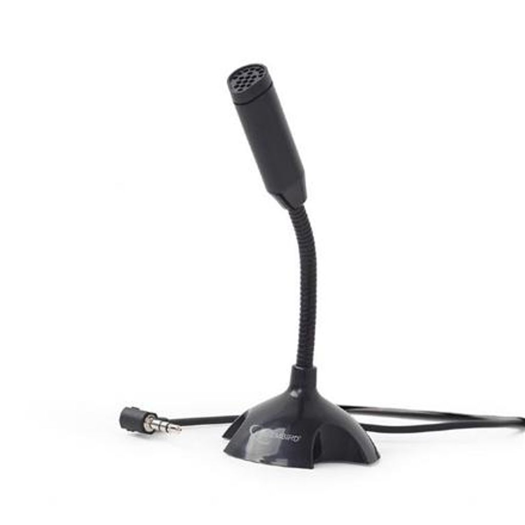 Gembird | Tischmikrofon | MIC-D-02 | 3,5 mm | Schwarz | 3,5-mm-Audiostecker