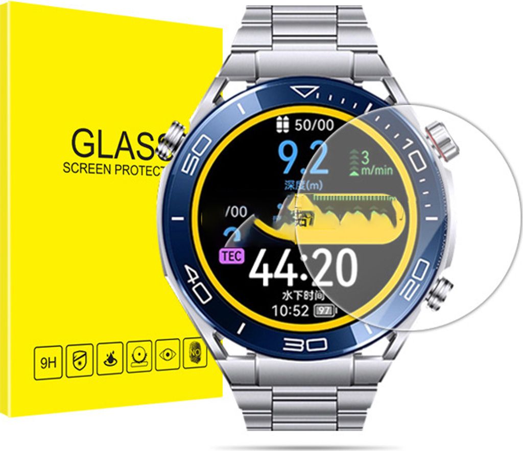 INF Schutzfolie für Huawei WATCH Ultimate, 2er-Pack
