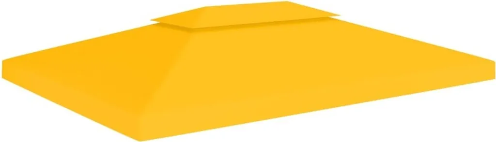 Toile pour toit de jardin 4x3m jaune protection solaire et vent