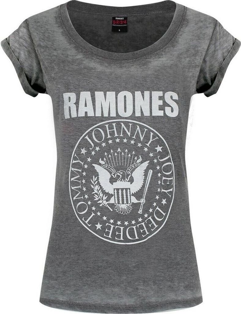 Ramones - T-Shirt für Damen RO1657 (XXL) (Anthrazit) Produktbild 