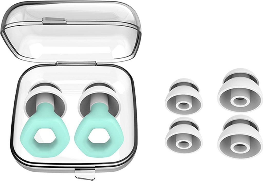 INF Noise Cancelling Ohrstöpsel mit zwei Schichten Rot