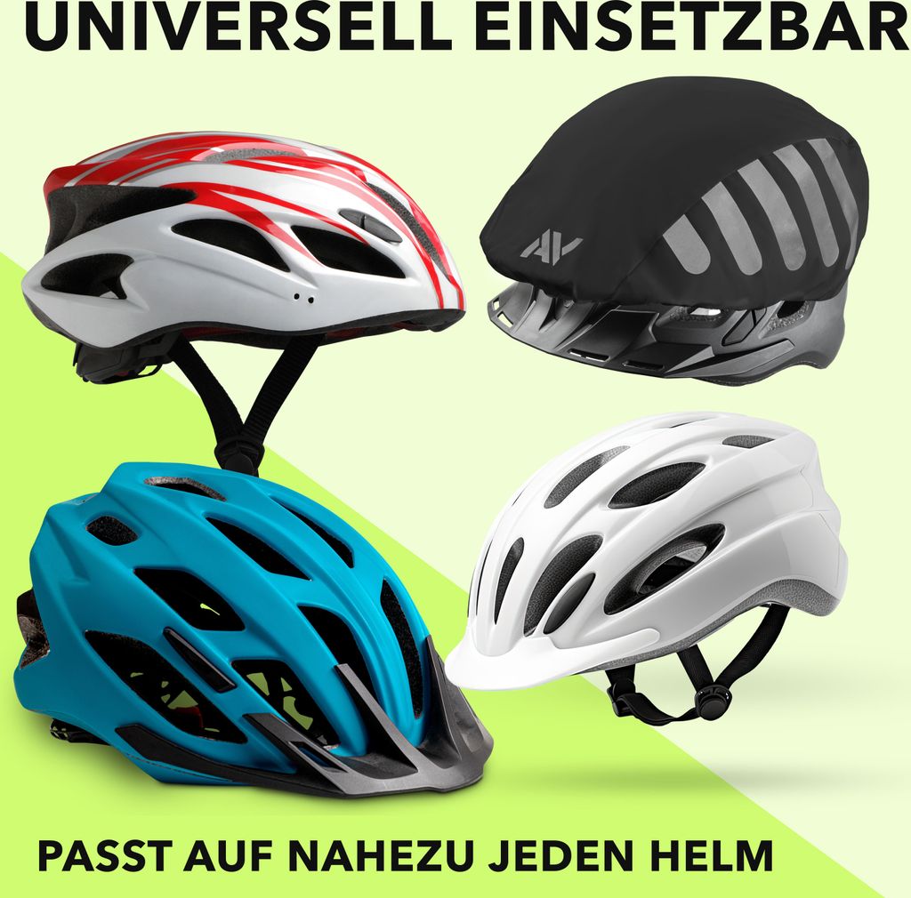 AVANA Fahrradhelm Regenschutz Schwarz