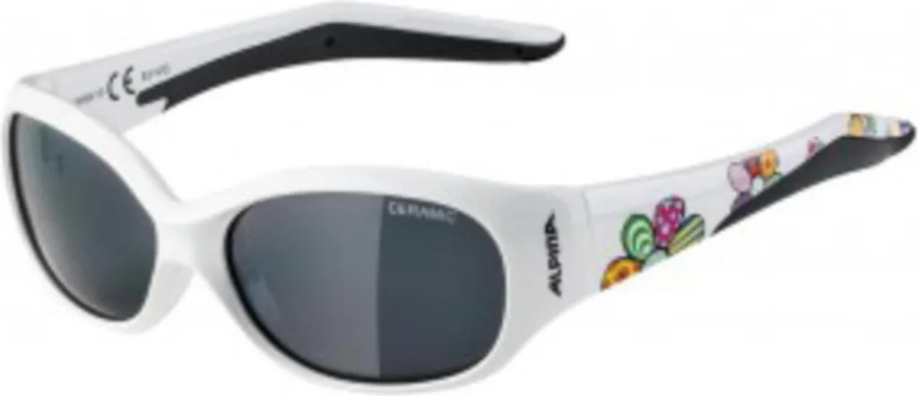 Lunettes de soleil de plage pour enfant Alpina Flexxy blanches cat 3
